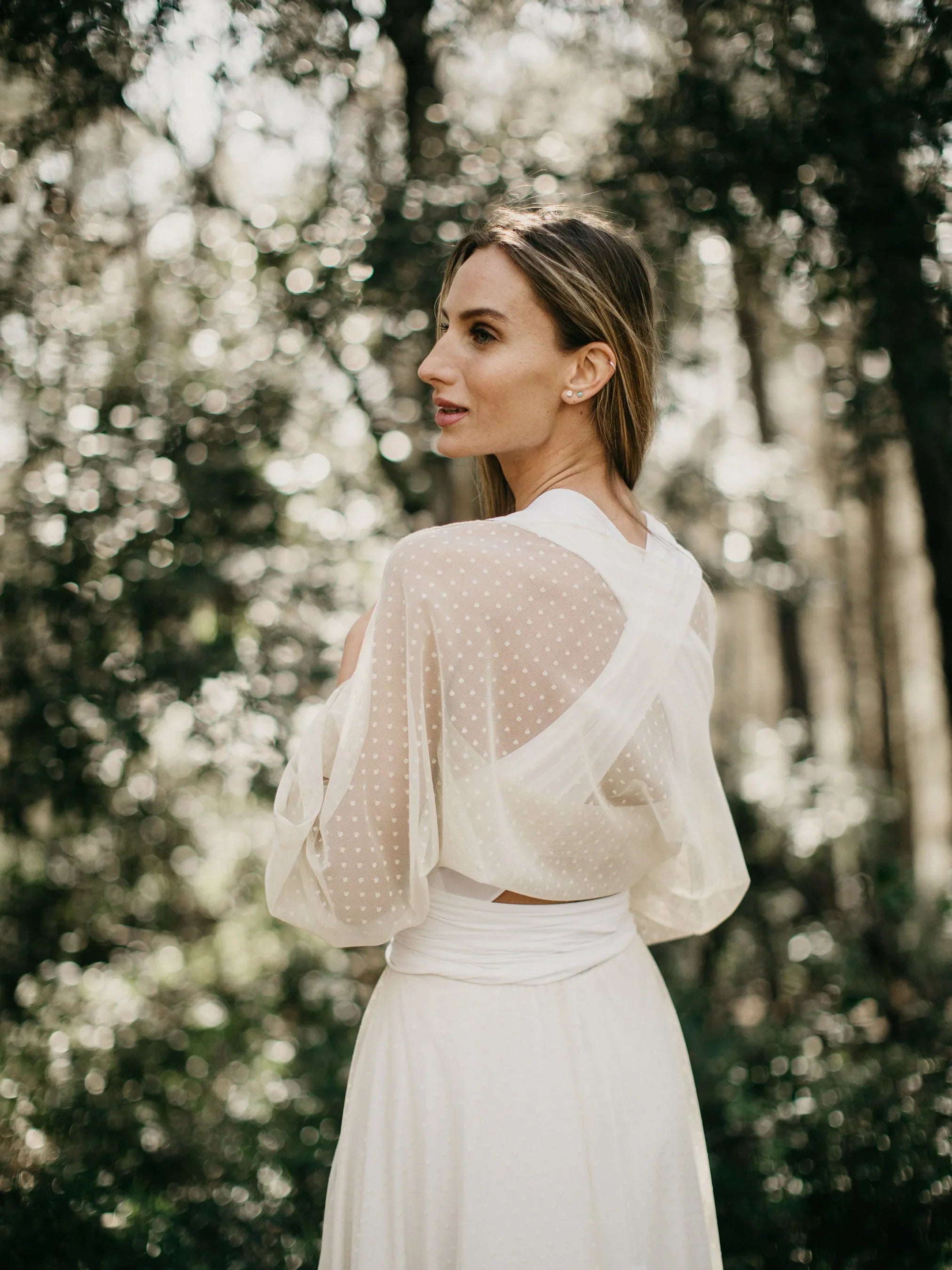 Sobrefalda Plumetti Ivory - Colección Multidress España