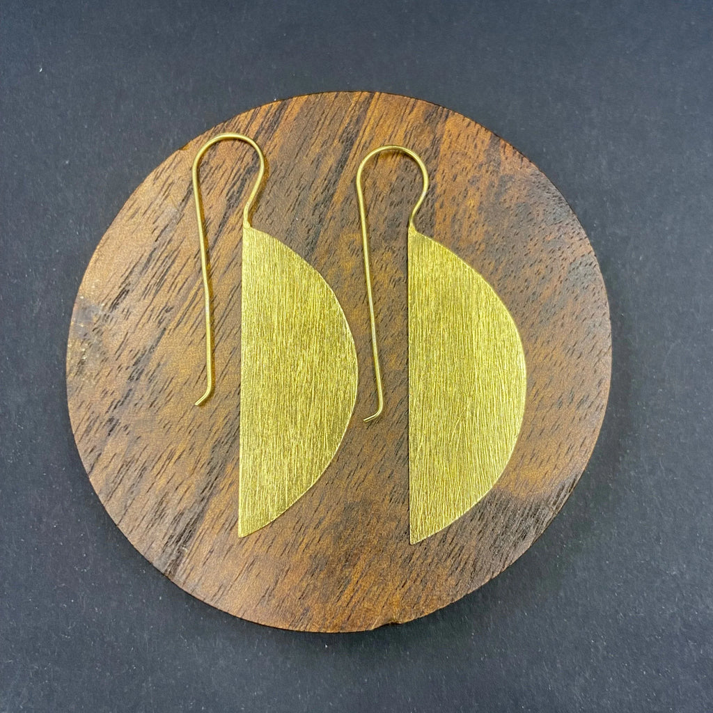 Pendientes OVALE Bañados en Oro 18K - Diseño LA MAR