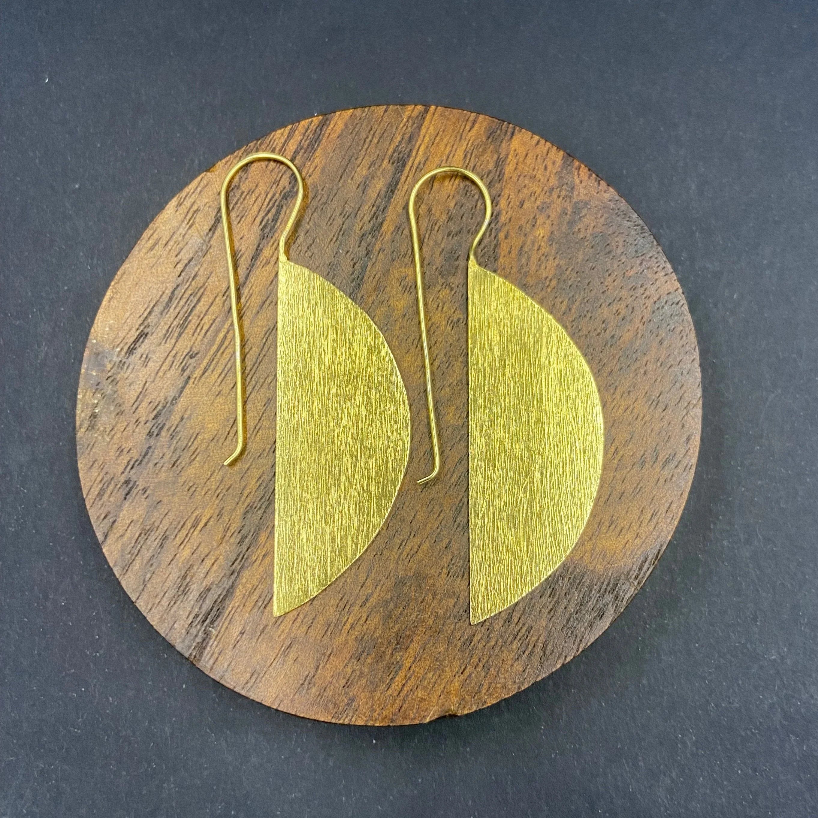 Pendientes OVALE Bañados en Oro 18K - Diseño LA MAR