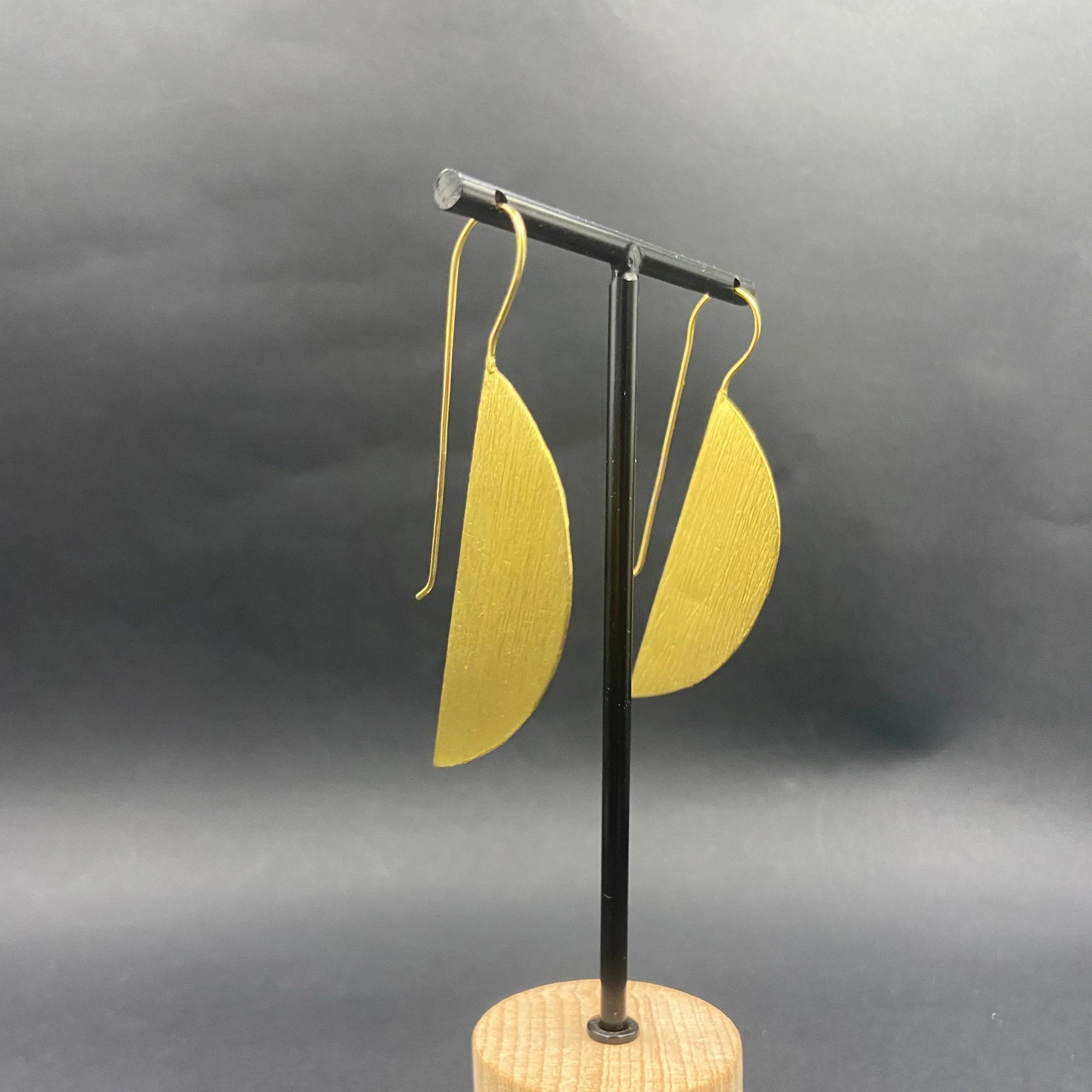 Pendientes OVALE Bañados en Oro 18K - Diseño LA MAR