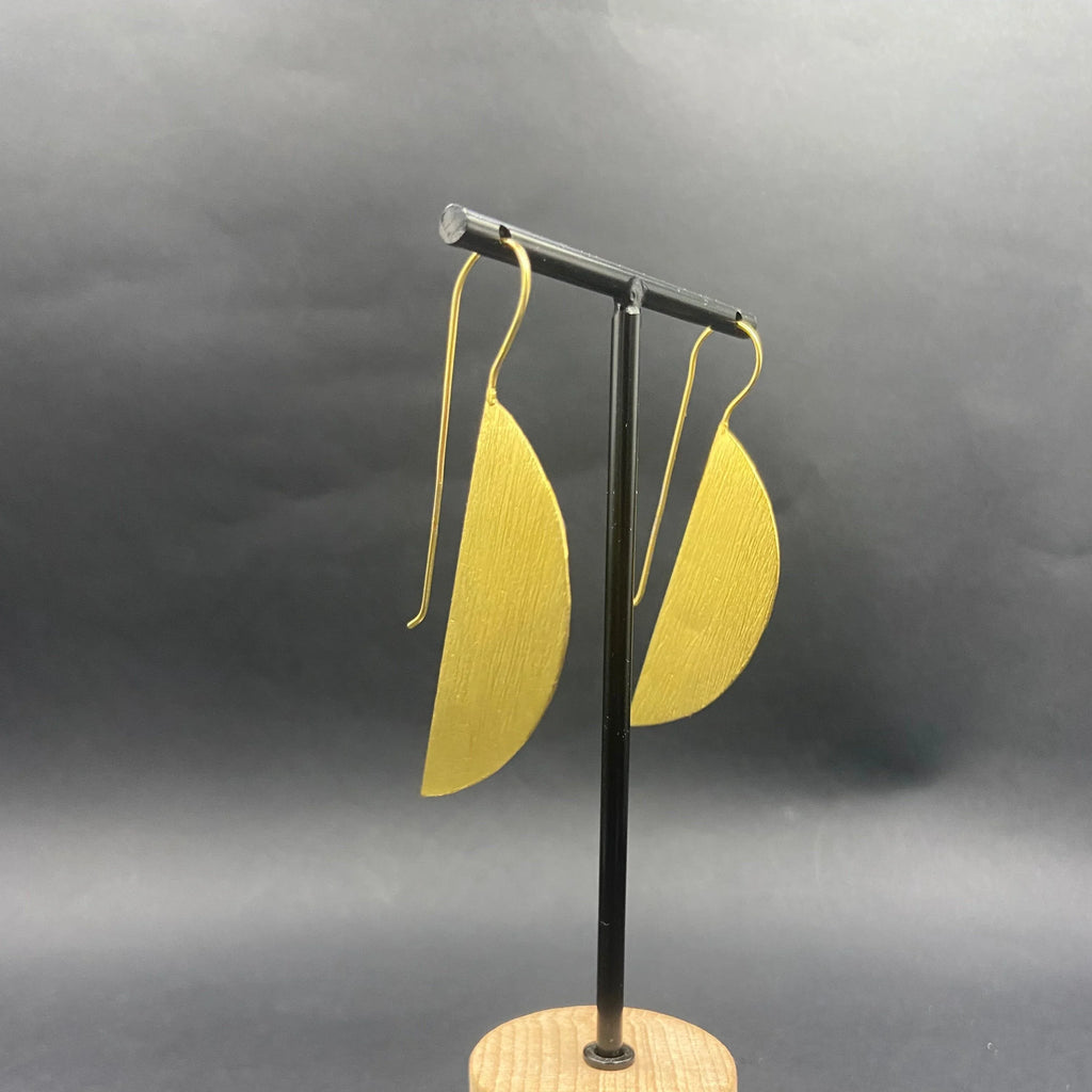 Pendientes OVALE Bañados en Oro 18K - Diseño LA MAR