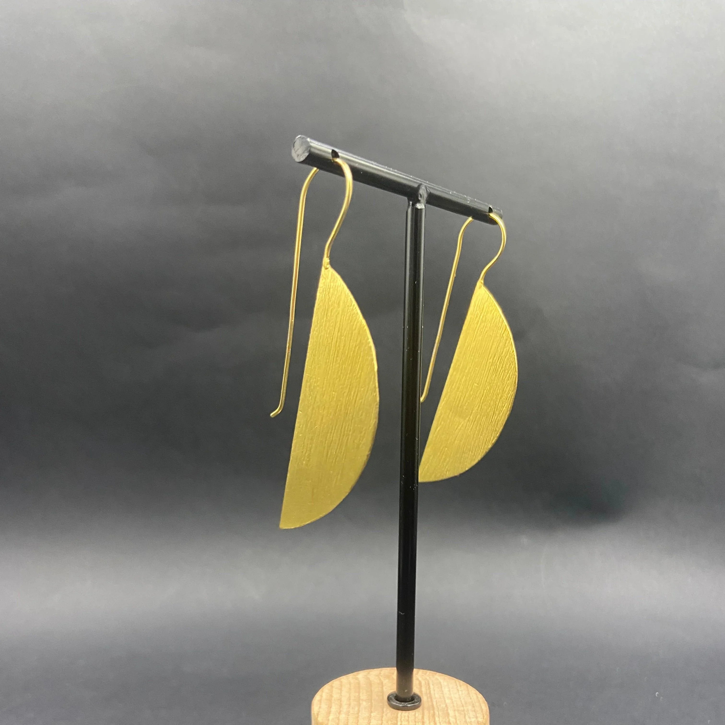 Pendientes OVALE Bañados en Oro 18K - Diseño LA MAR