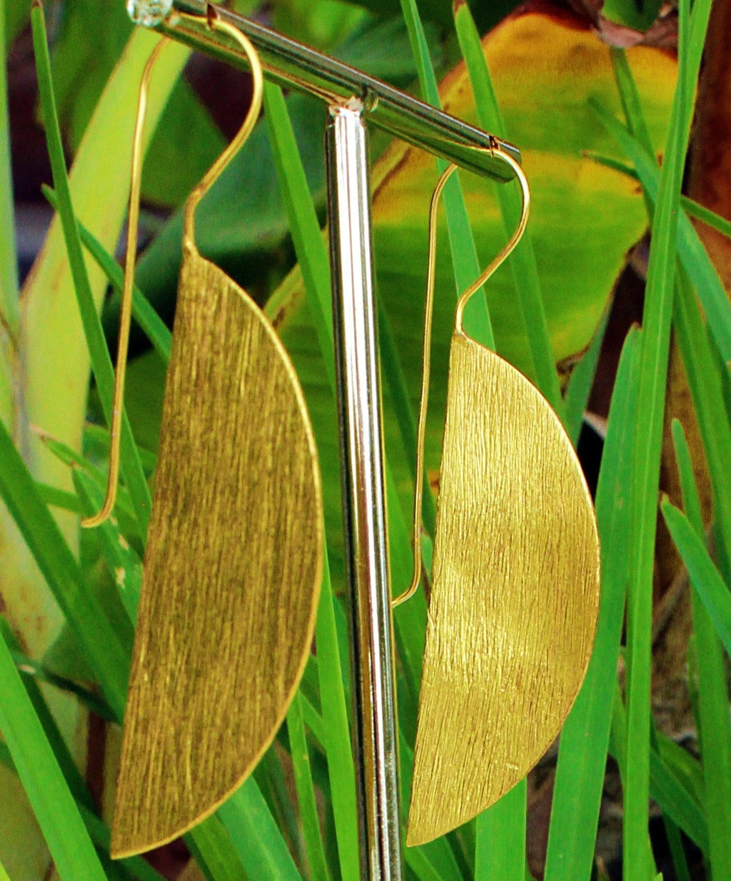 Pendientes OVALE Bañados en Oro 18K - Diseño LA MAR